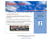 Tablet Screenshot of oelerichhvac.com